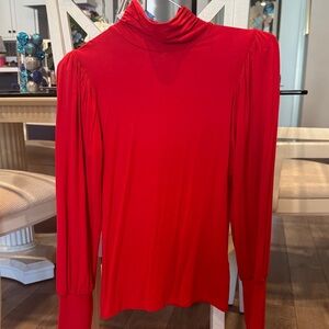 VENUS Vibrant Red Long Sleeve Blouse
